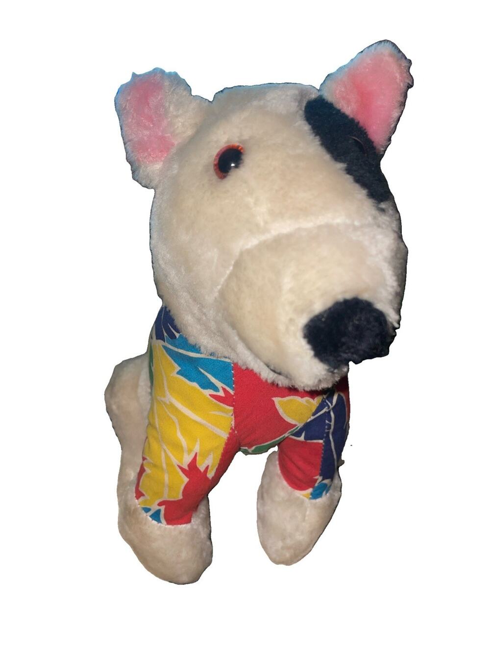 Vintage 1980's Spuds Mackenzie Dog Bud Light Plush Stuffed Hawaiian Shirt ACE